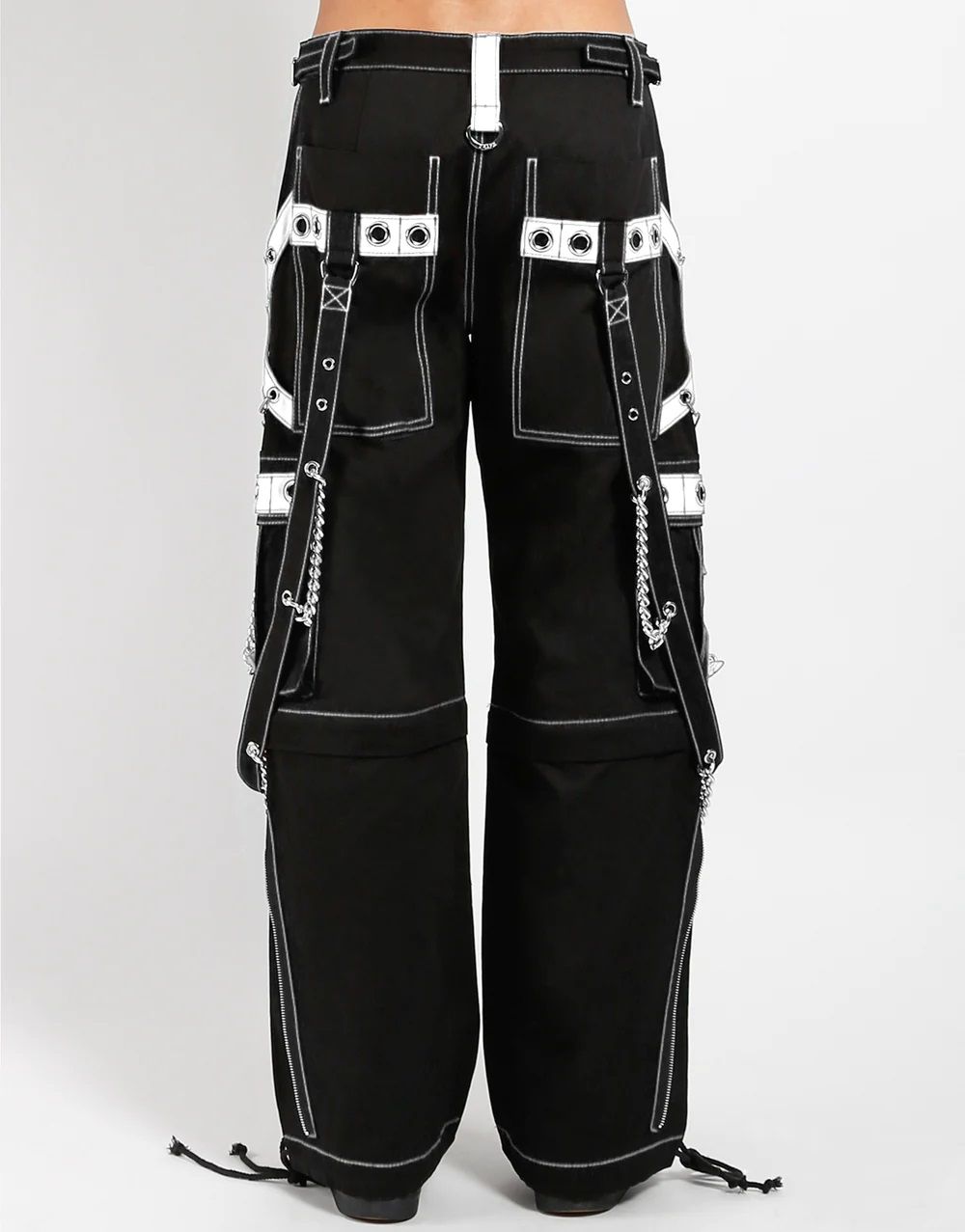 The Rough Broek Zwart - Wit