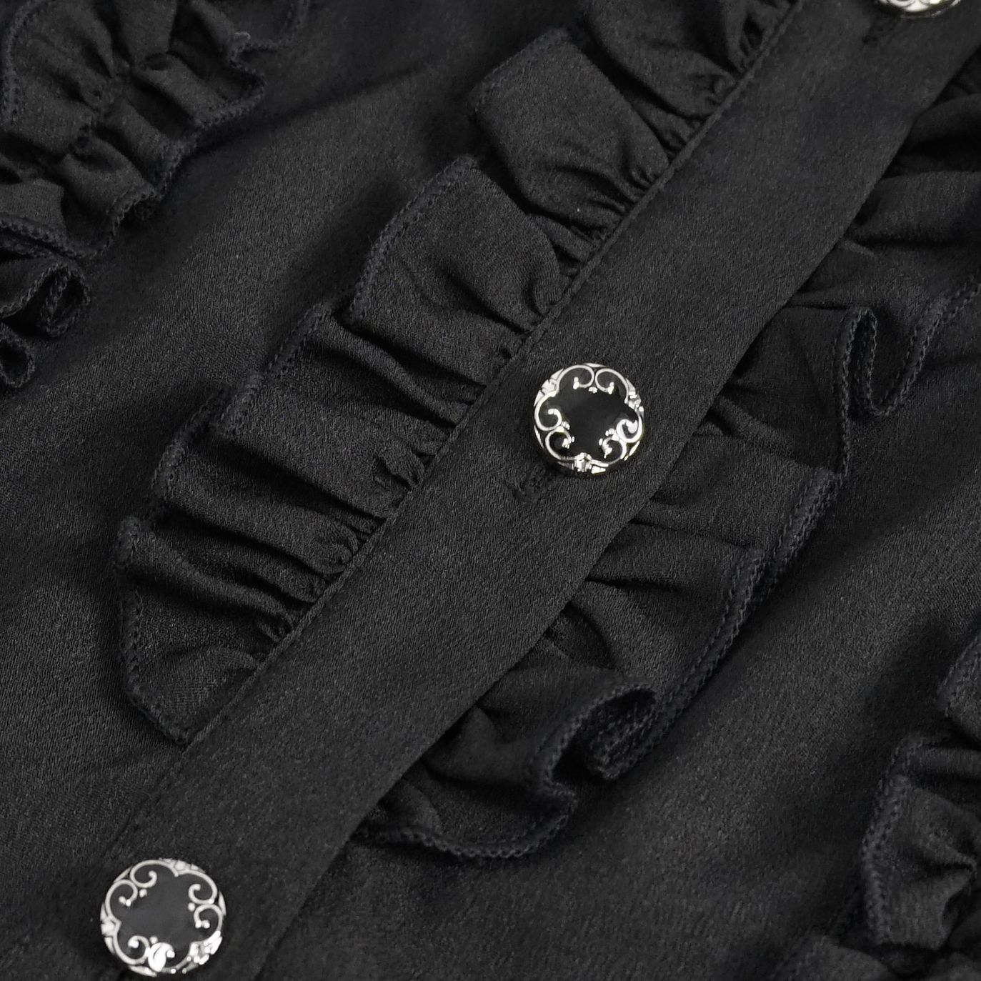 Devil Fashion Bluff Blouse Zwart