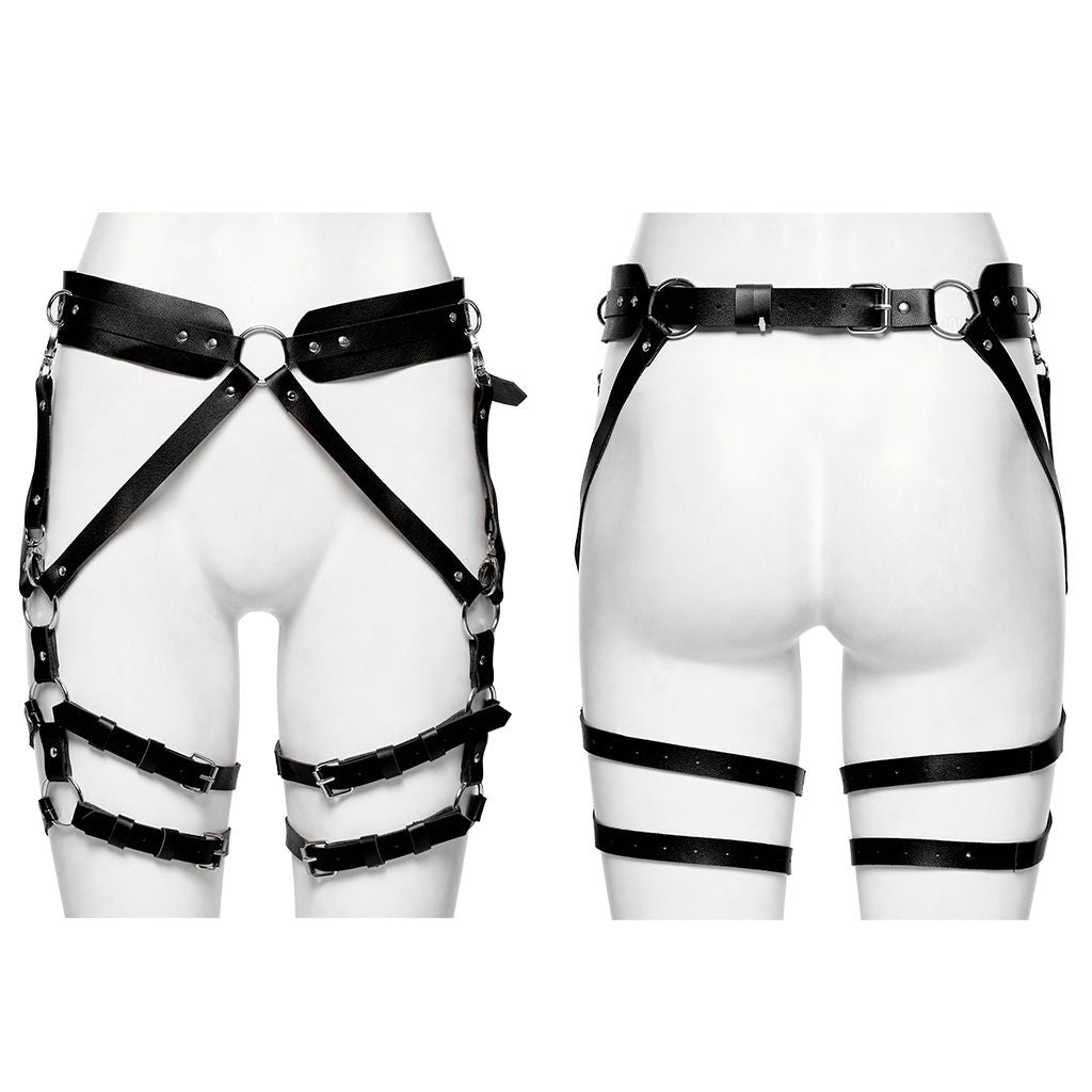 Haunt Me Waist Harness Zwart