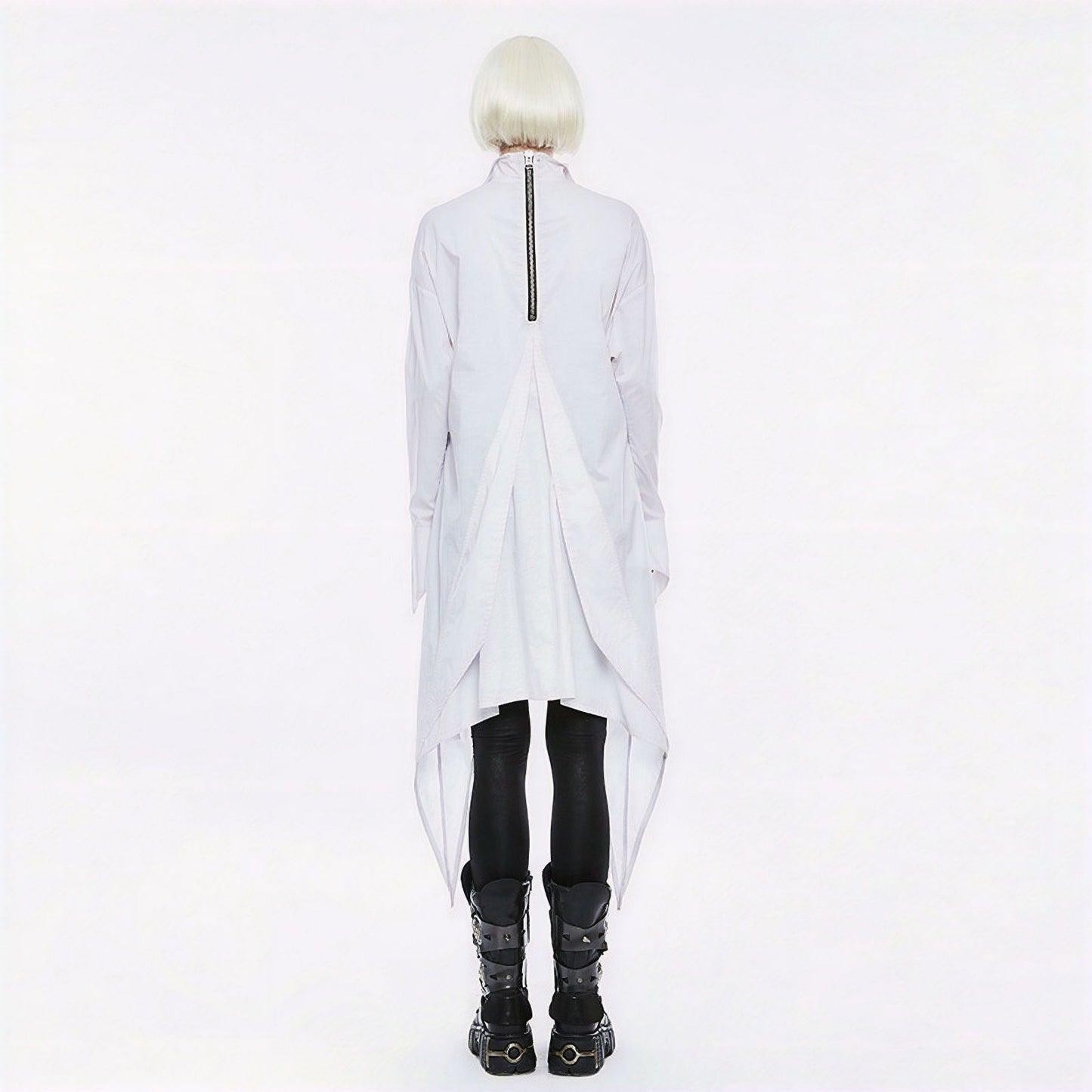 Punk Rave White Shadows Shirt - Tunic