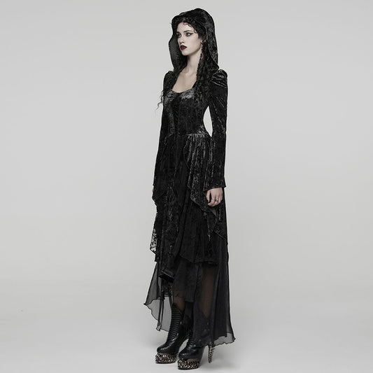 Punk Rave Melancholia Maxi Jurk Zwart