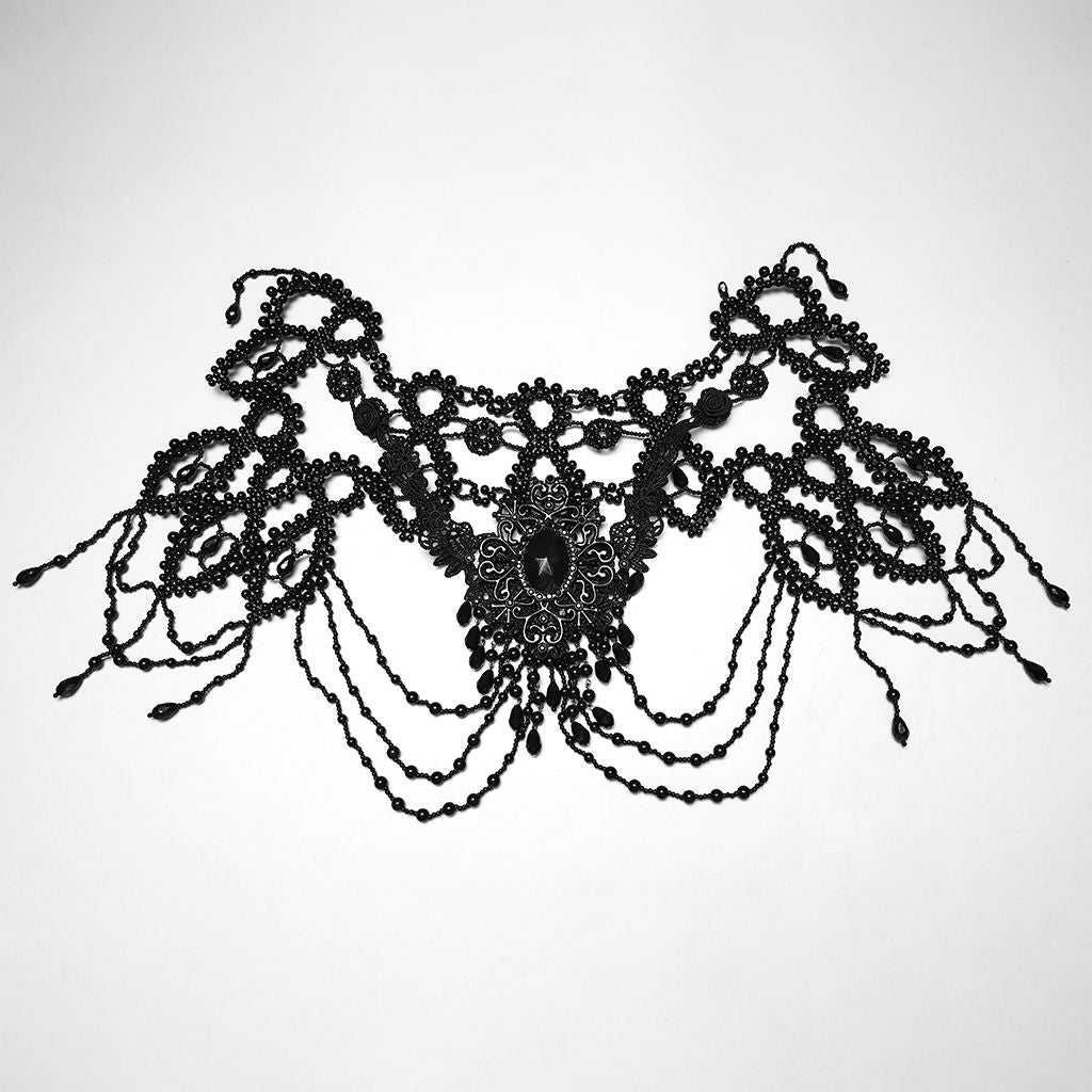 Beads & Roses Choker Shoulder Piece