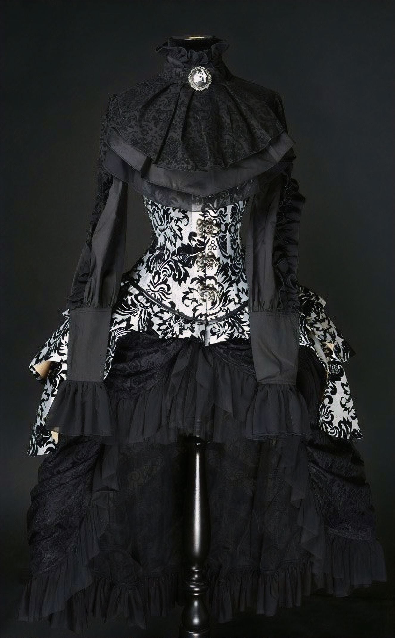 High Waist Bustle Skirt