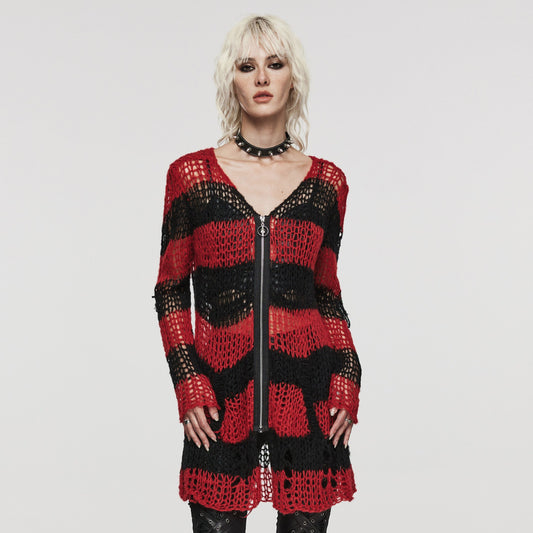 Viral Vest Zwart - Rood