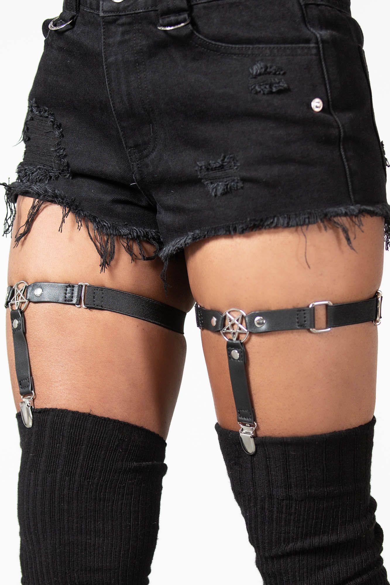 Killstar Star Strapped Garters