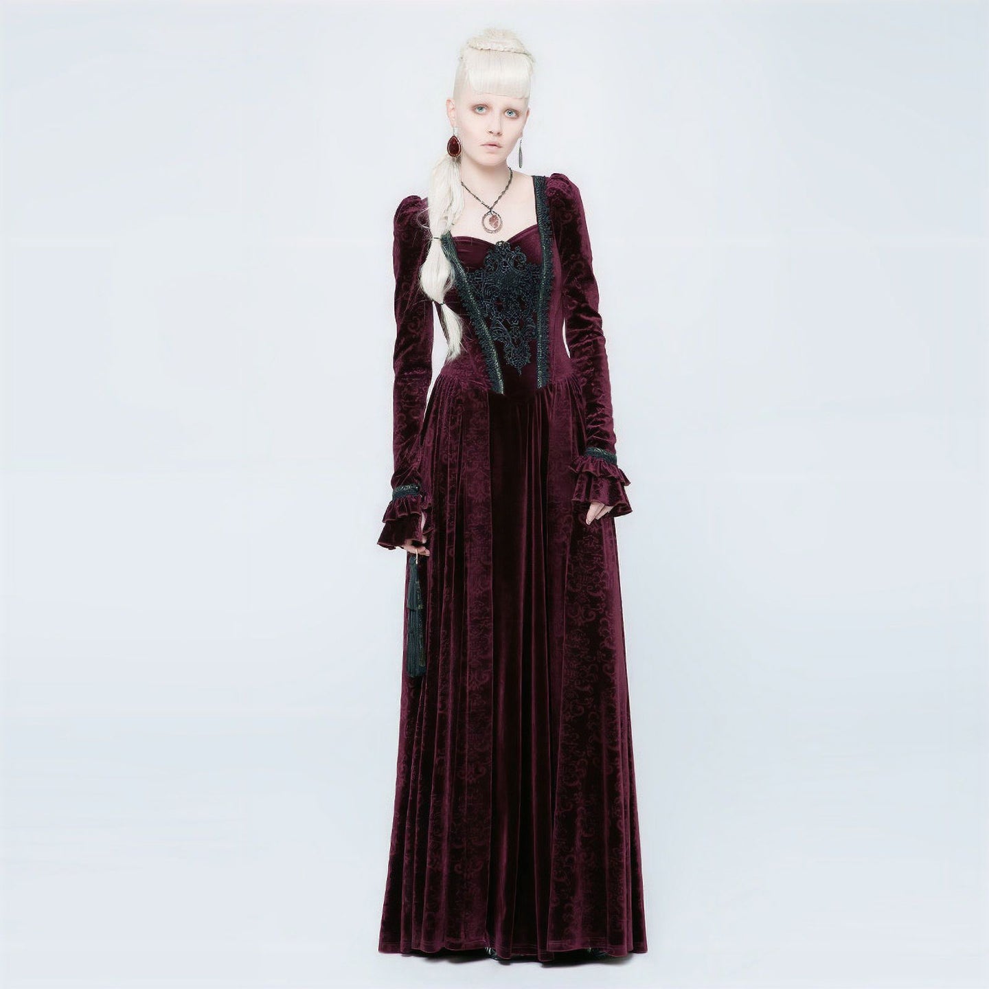 No Illusions Jurk Bordeaux