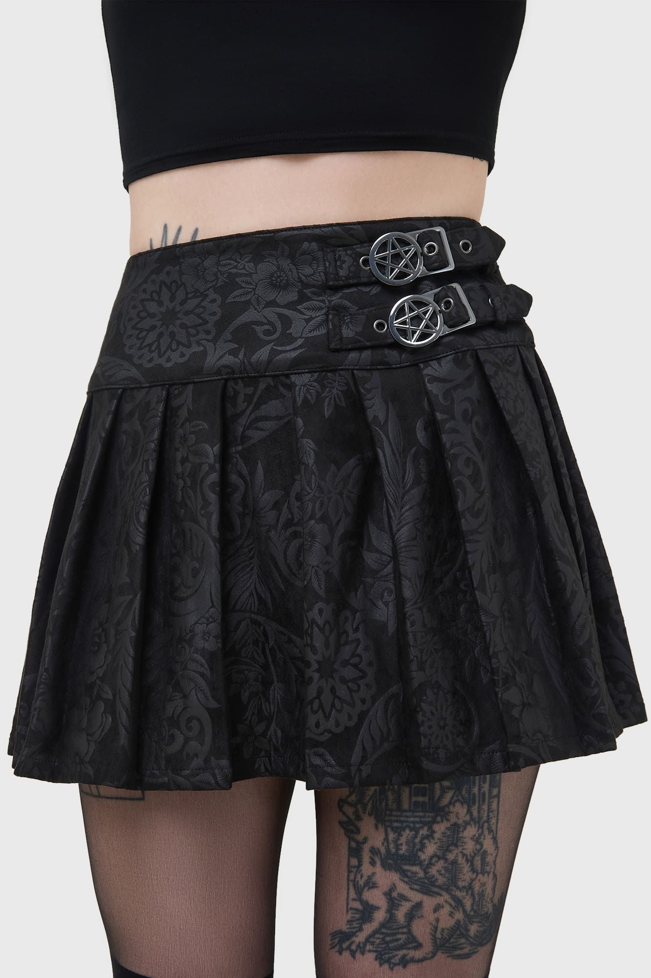 Killstar Bat Girl Skirt Black Lily