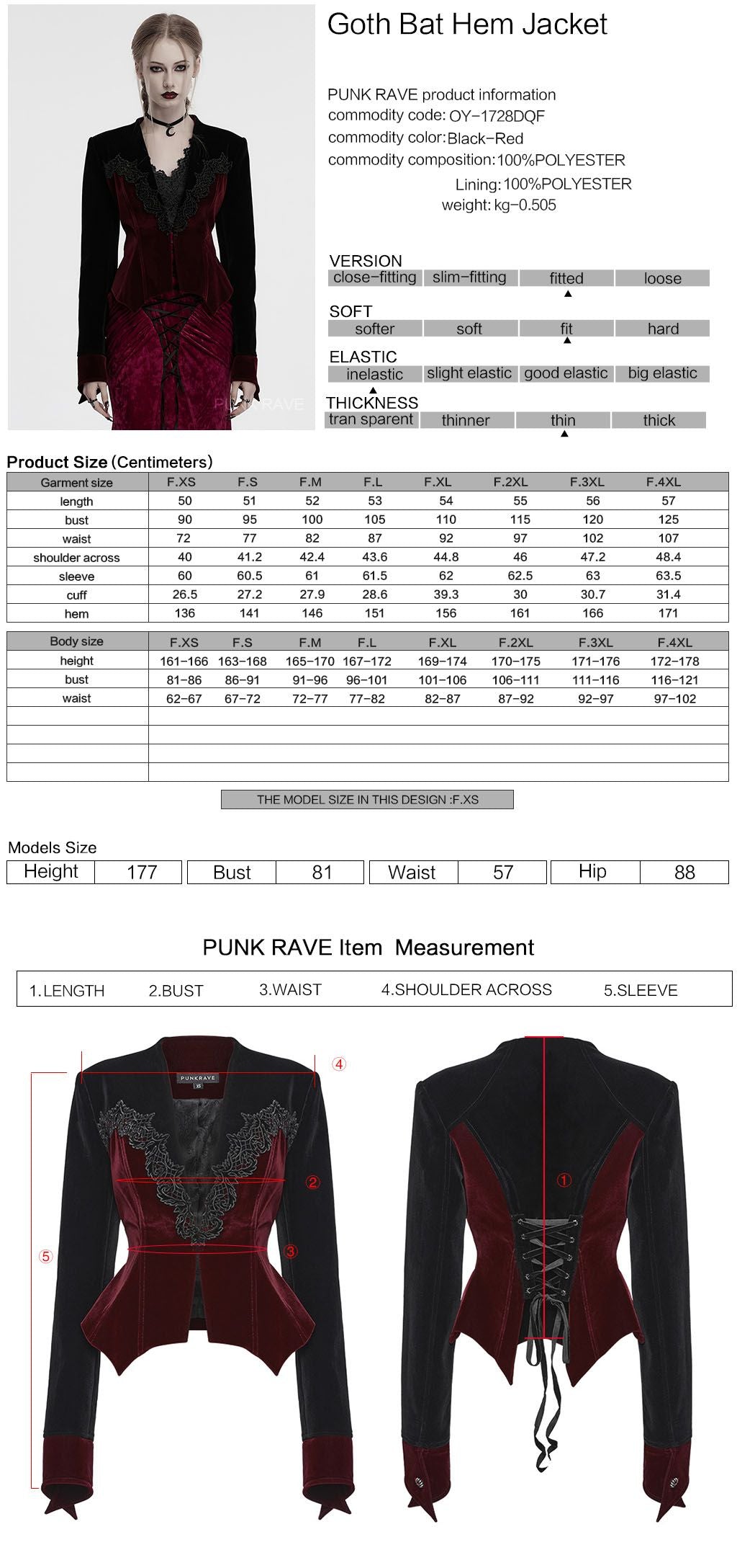 In My Dreams Jas Zwart - Rood