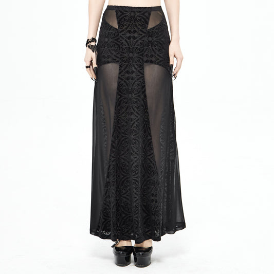 Velvet Cross Maxi Rok