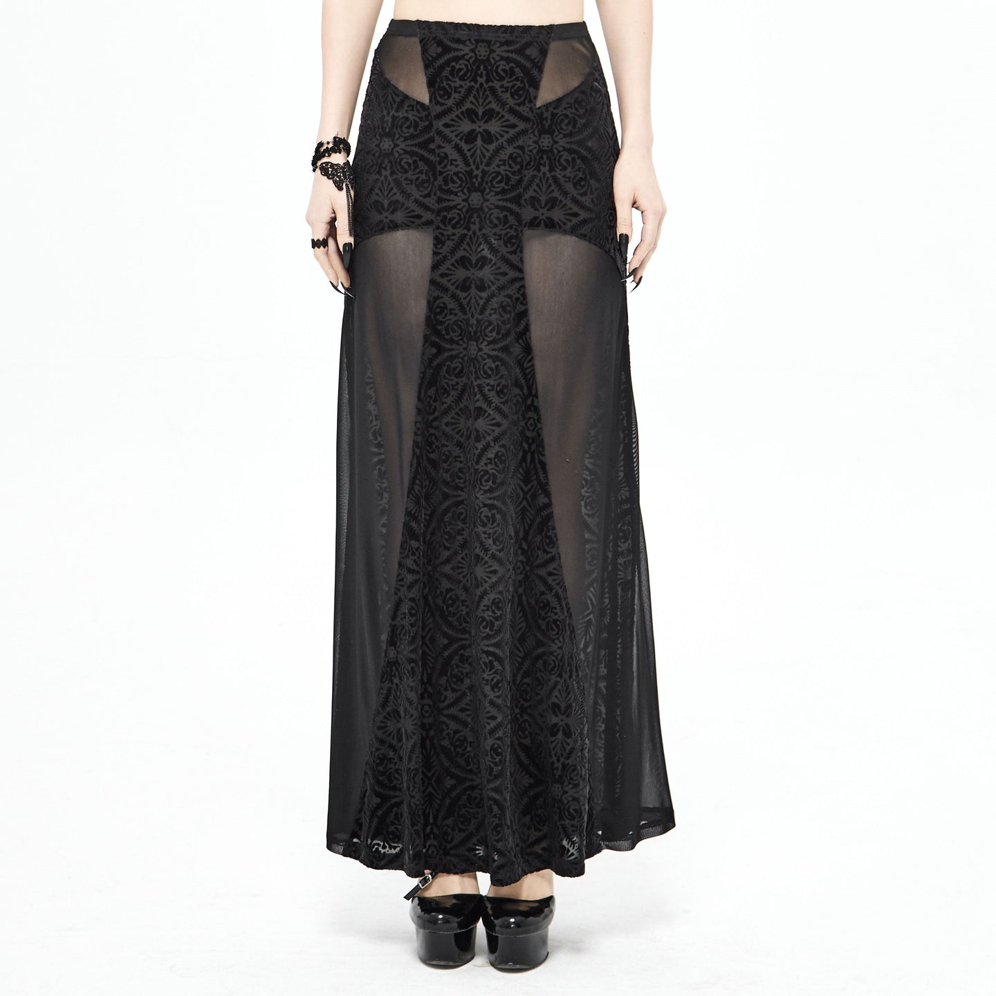 Velvet Cross Maxi Rok