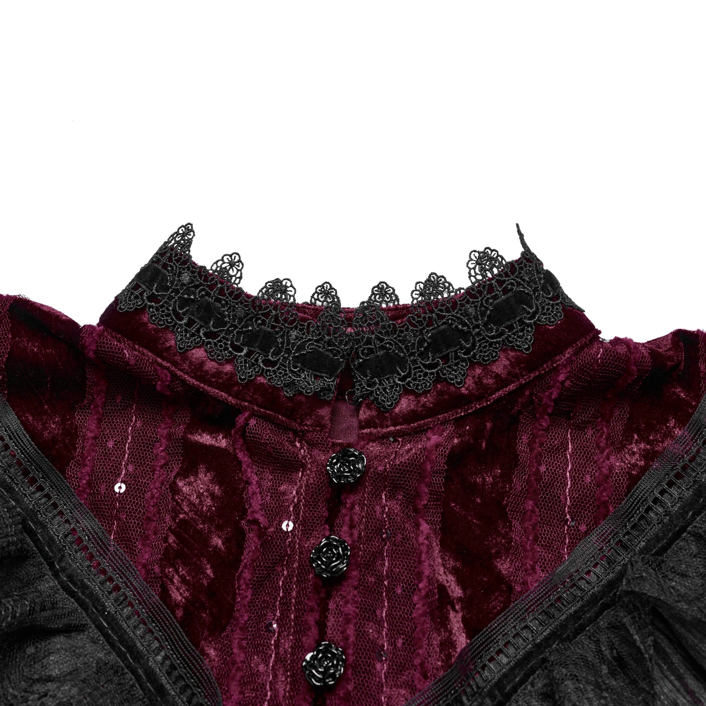 It's Gone Capelet Rood - Zwart