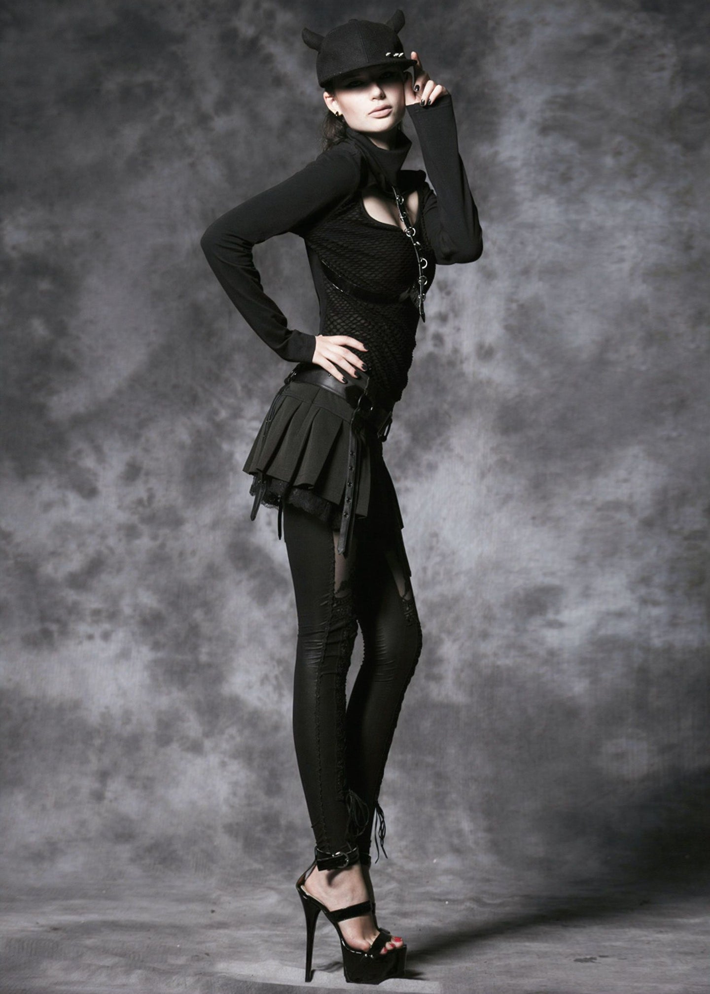 O-Ring Skirt Black