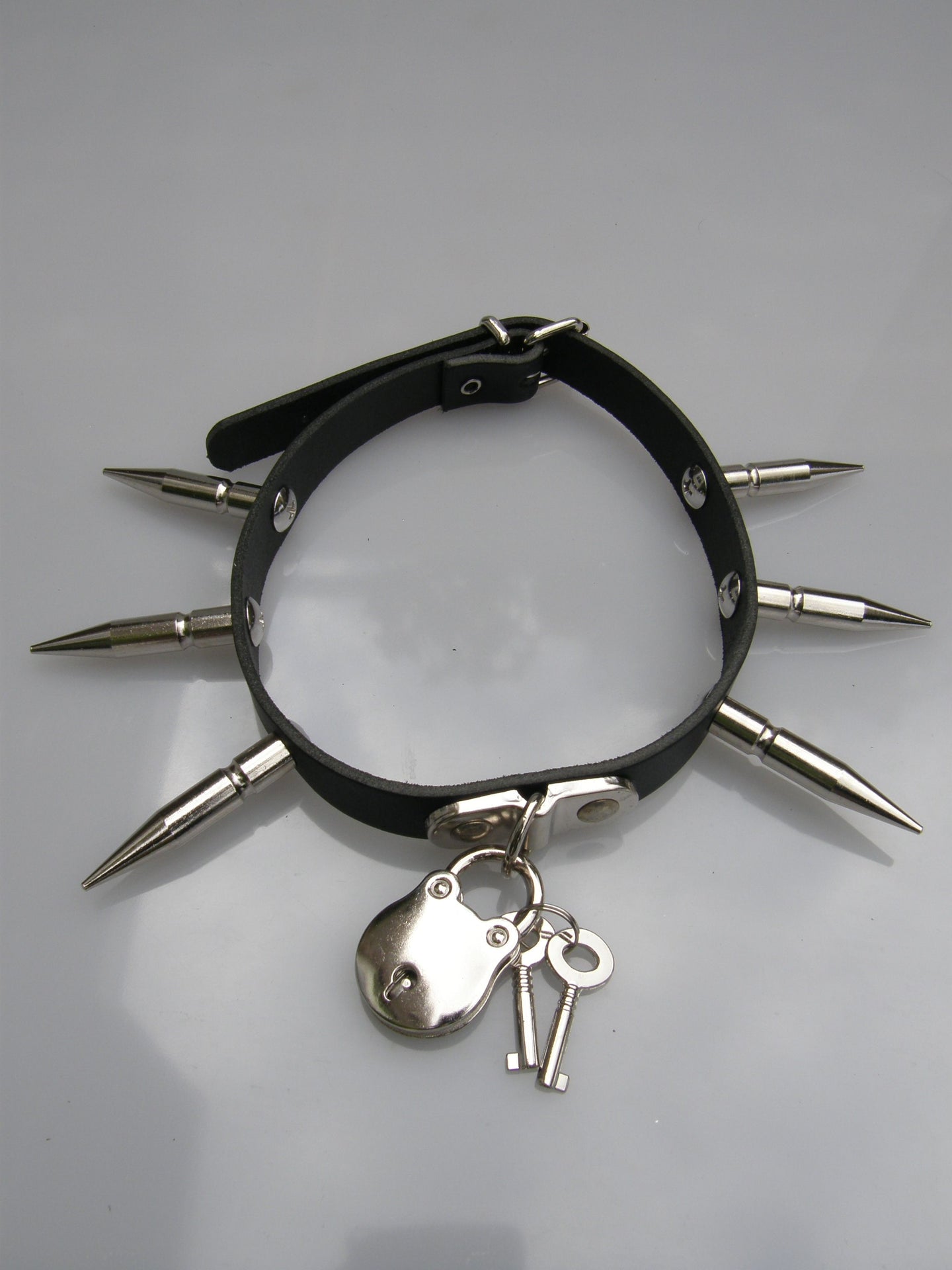 Halsband Large Spike & Padlock