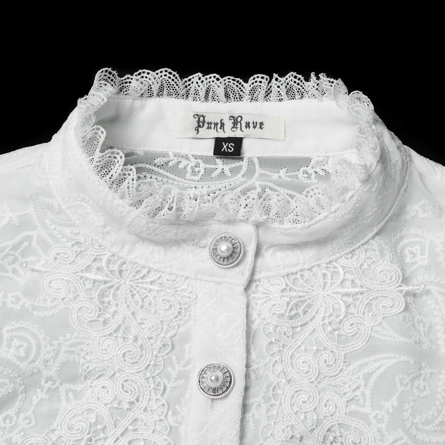 Punk Rave Eternity Blouse Wit
