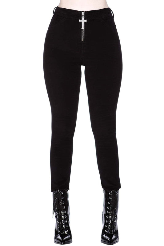 Killstar Stroke of Midnight Velvet Broek