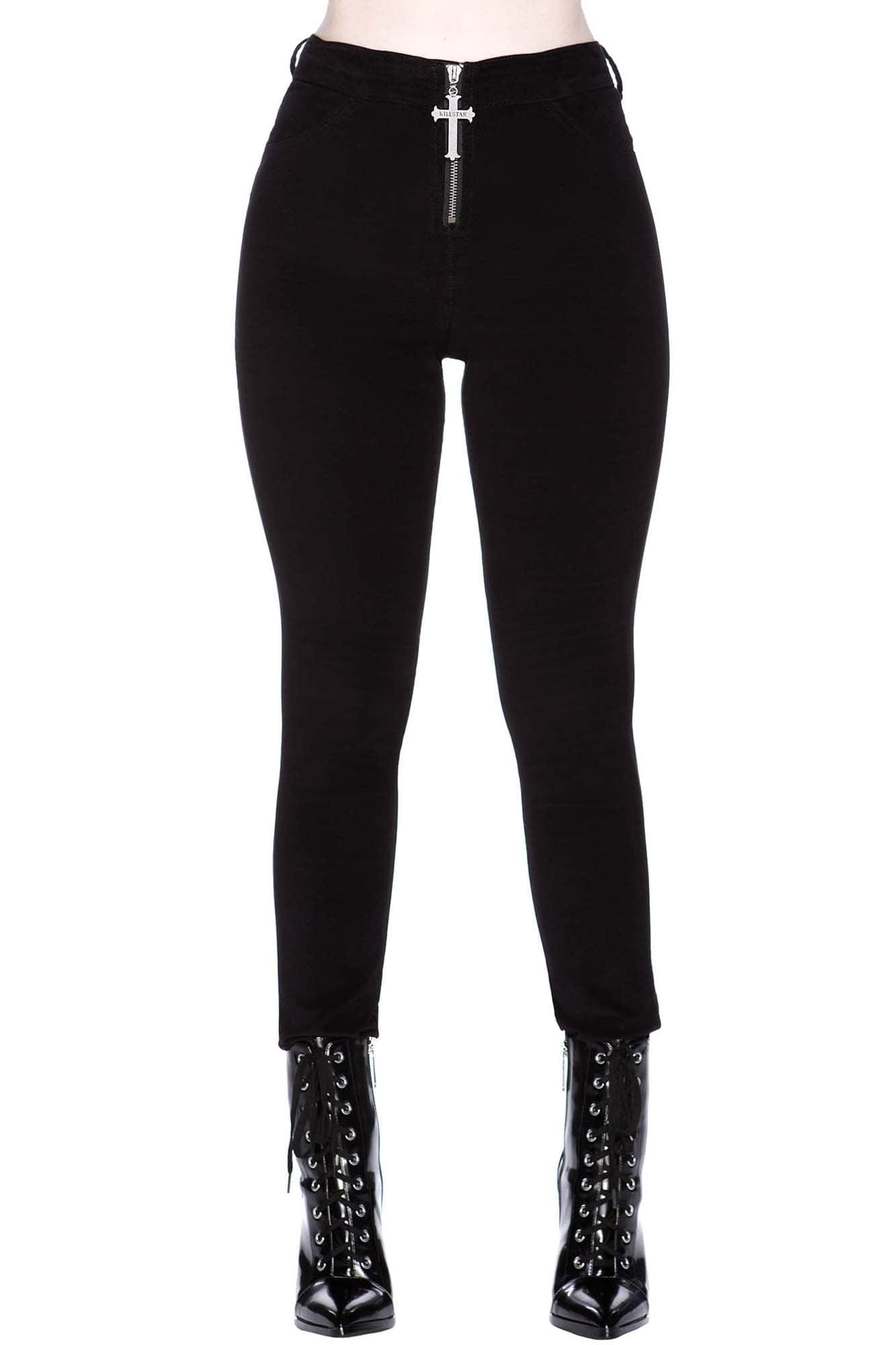 Killstar Stroke of Midnight Velvet Broek