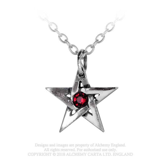 Crystal Pentagram Hanger - Halsketting