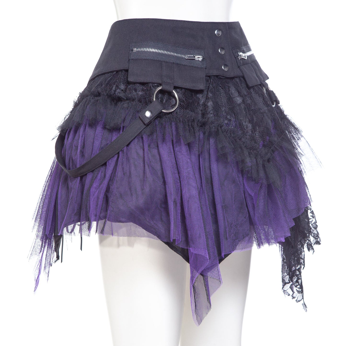Pulse Skirt Black - Purple