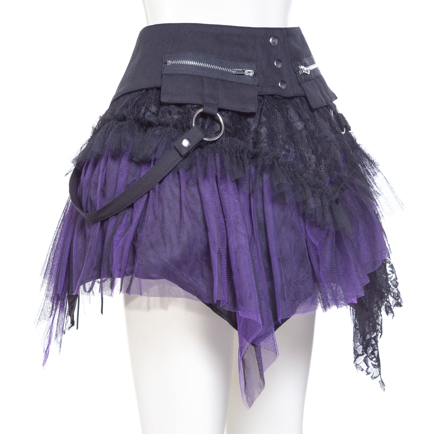 Pulse Skirt Black - Purple