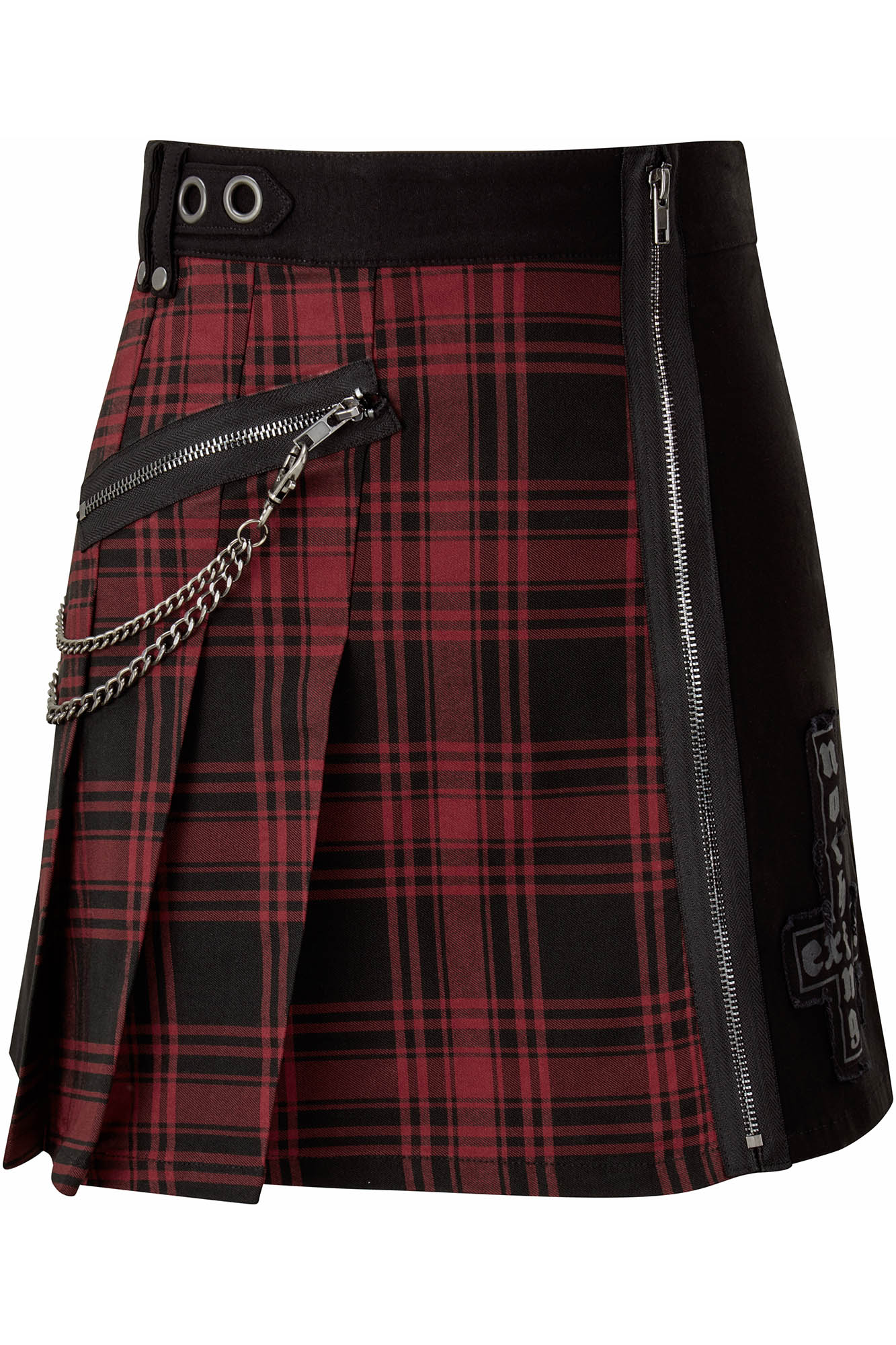Killstar Calling Alice Mini Rok Tartan