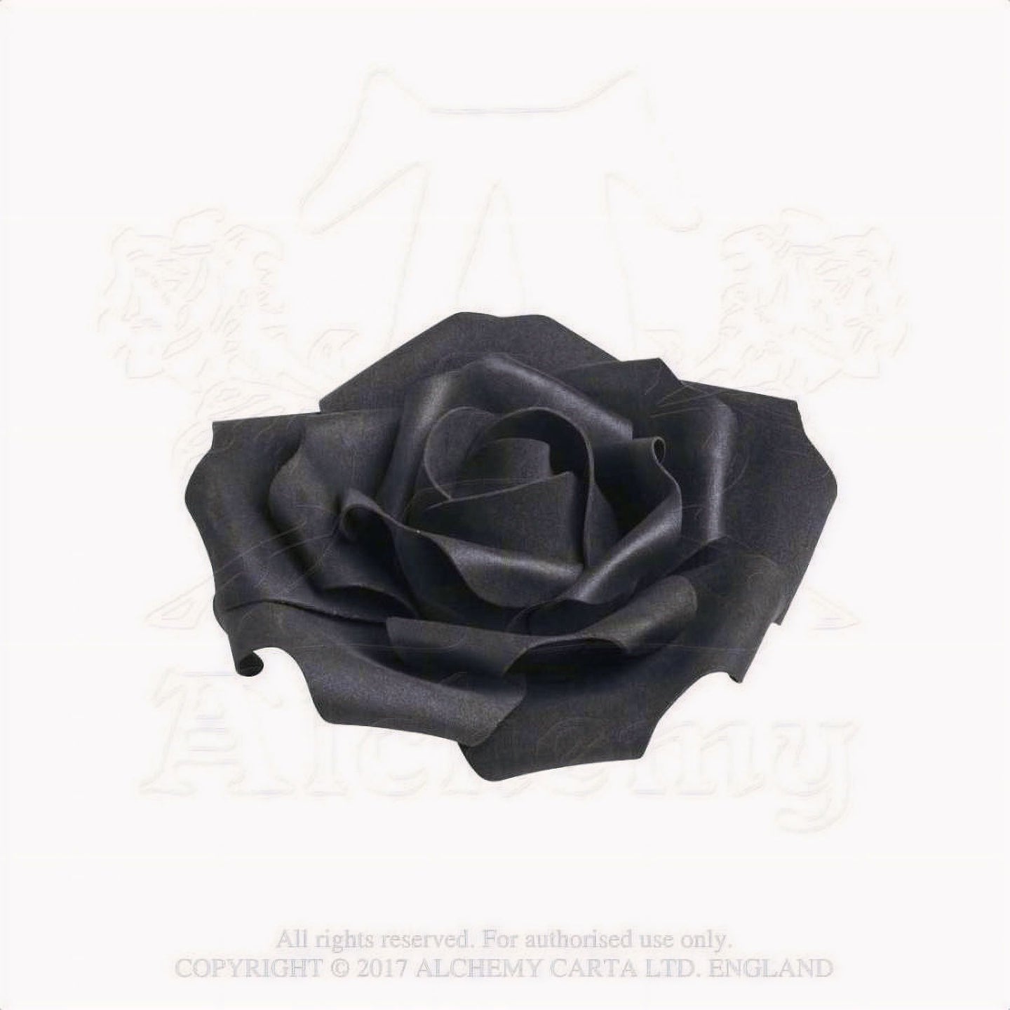 Small Black Rose Head