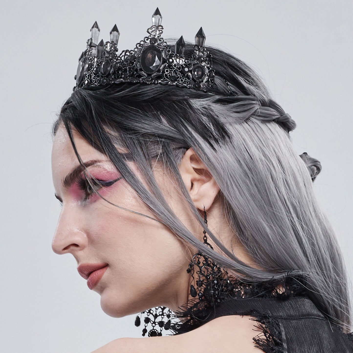 Black Ice Tiara Crown