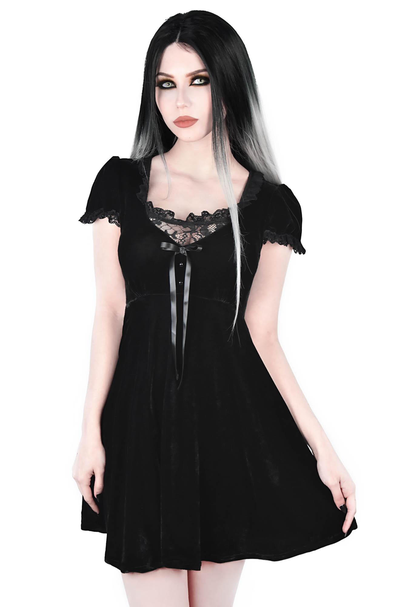 Killstar Heather Babydoll Dress Black