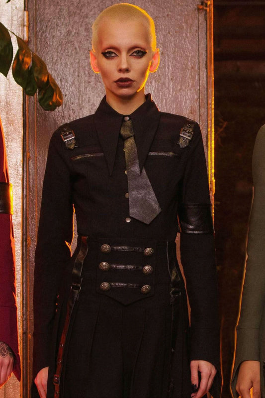 Killstar Dark Academy Minirok Zwart