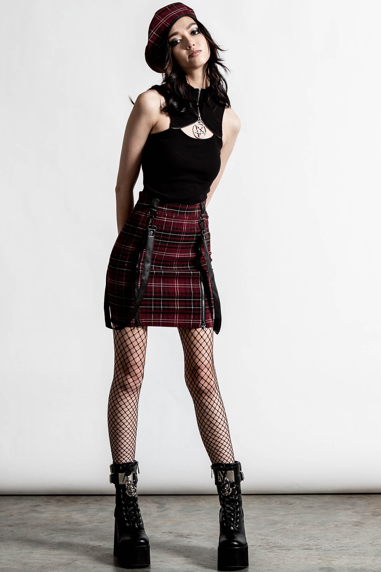 Daze of Our Lives Minirok Blood Tartan