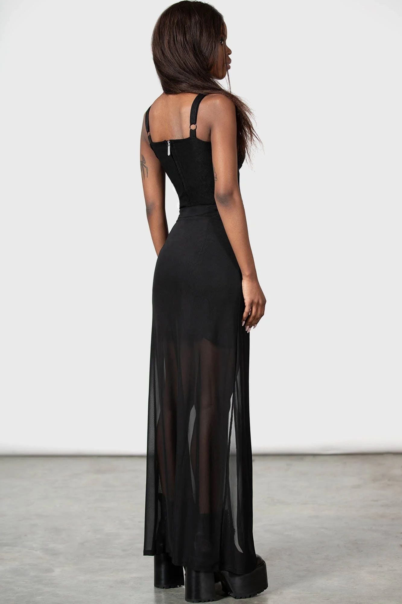 Killstar Gibbous Moon Maxi Rok