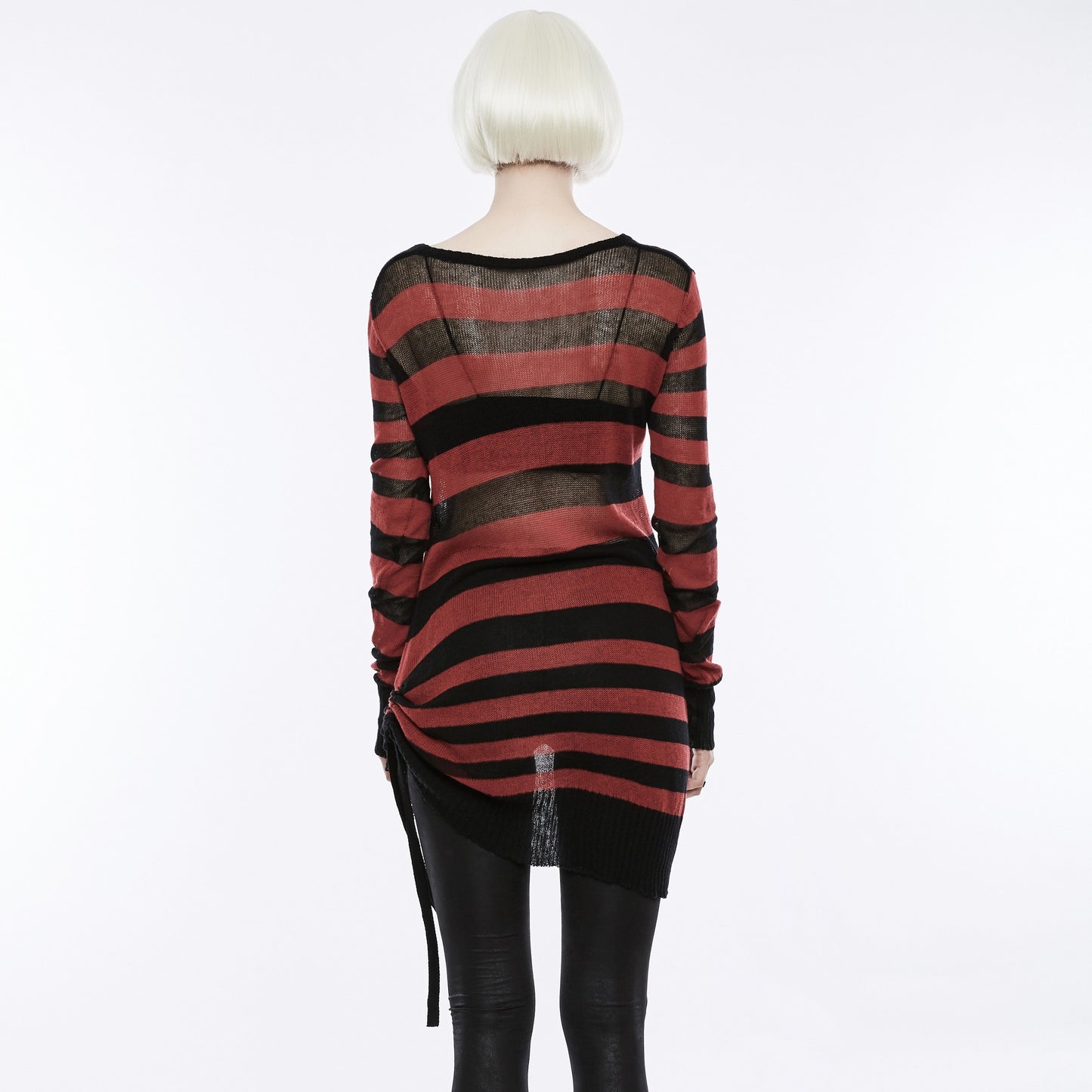 Divided Sweater Zwart - Rood