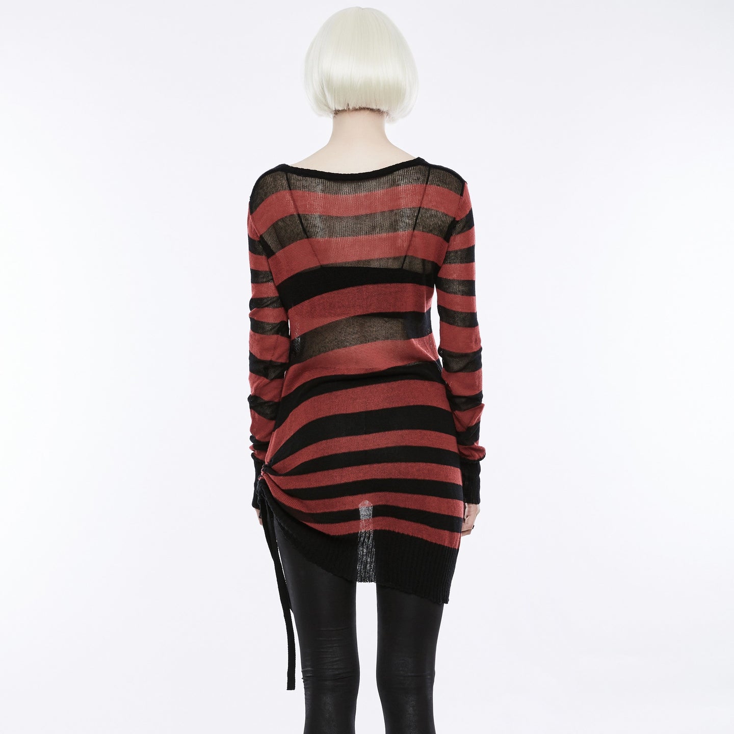 Divided Sweater Zwart - Rood