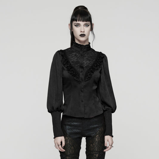 Punk Rave Proud Blouse Zwart