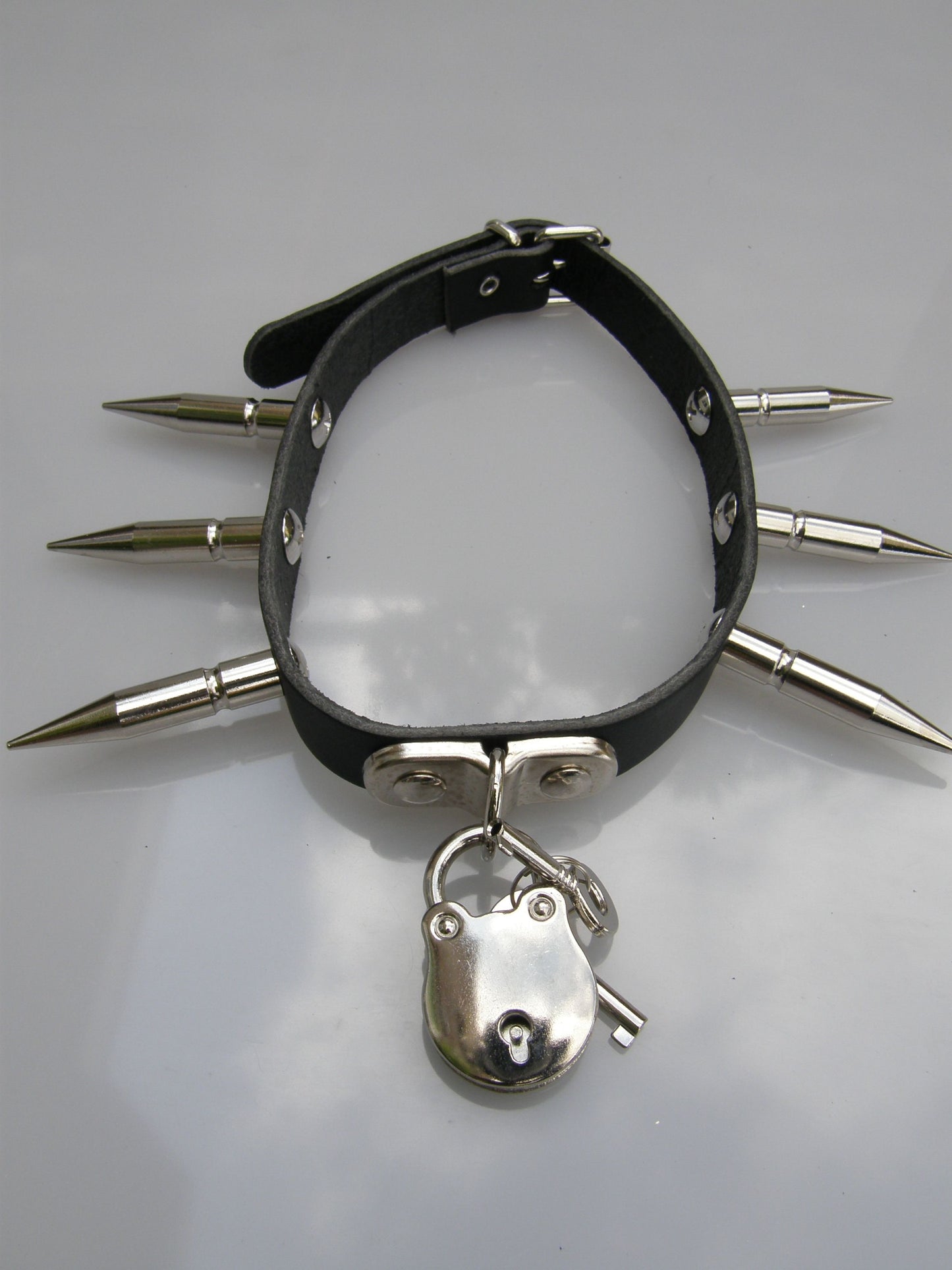 Halsband Large Spike & Padlock