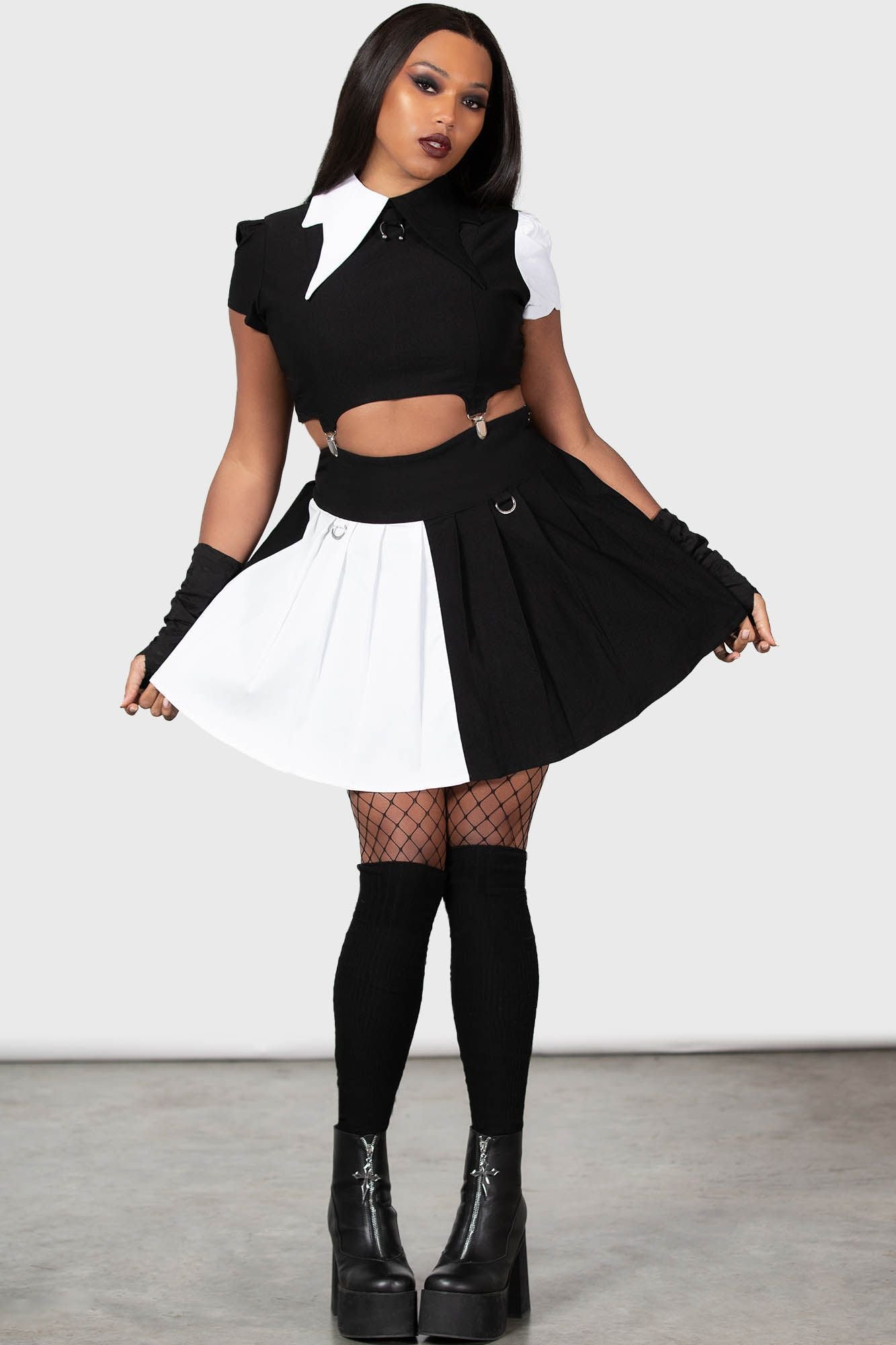 Killstar Hels Harlequin Minirok