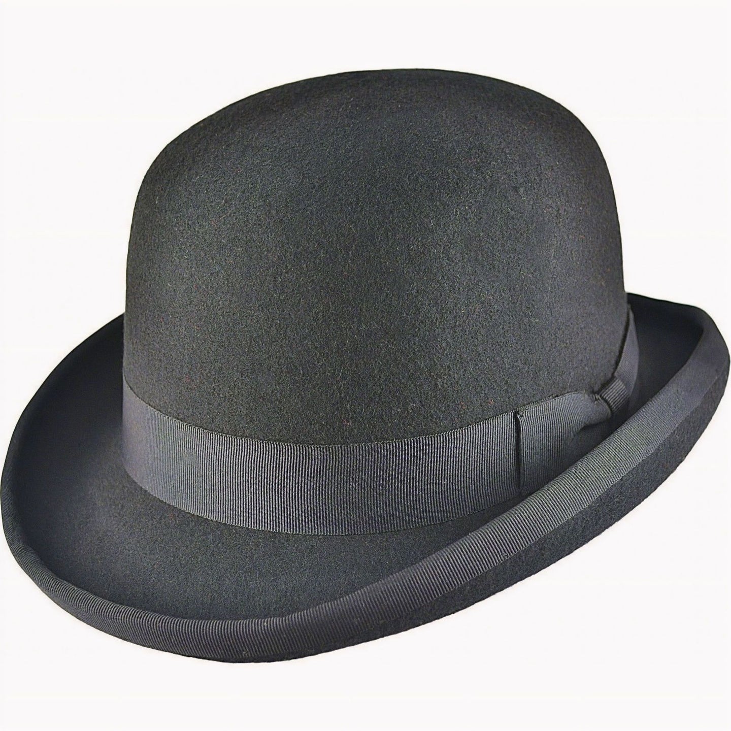 Classic Bowler Hat Wool Felt Black