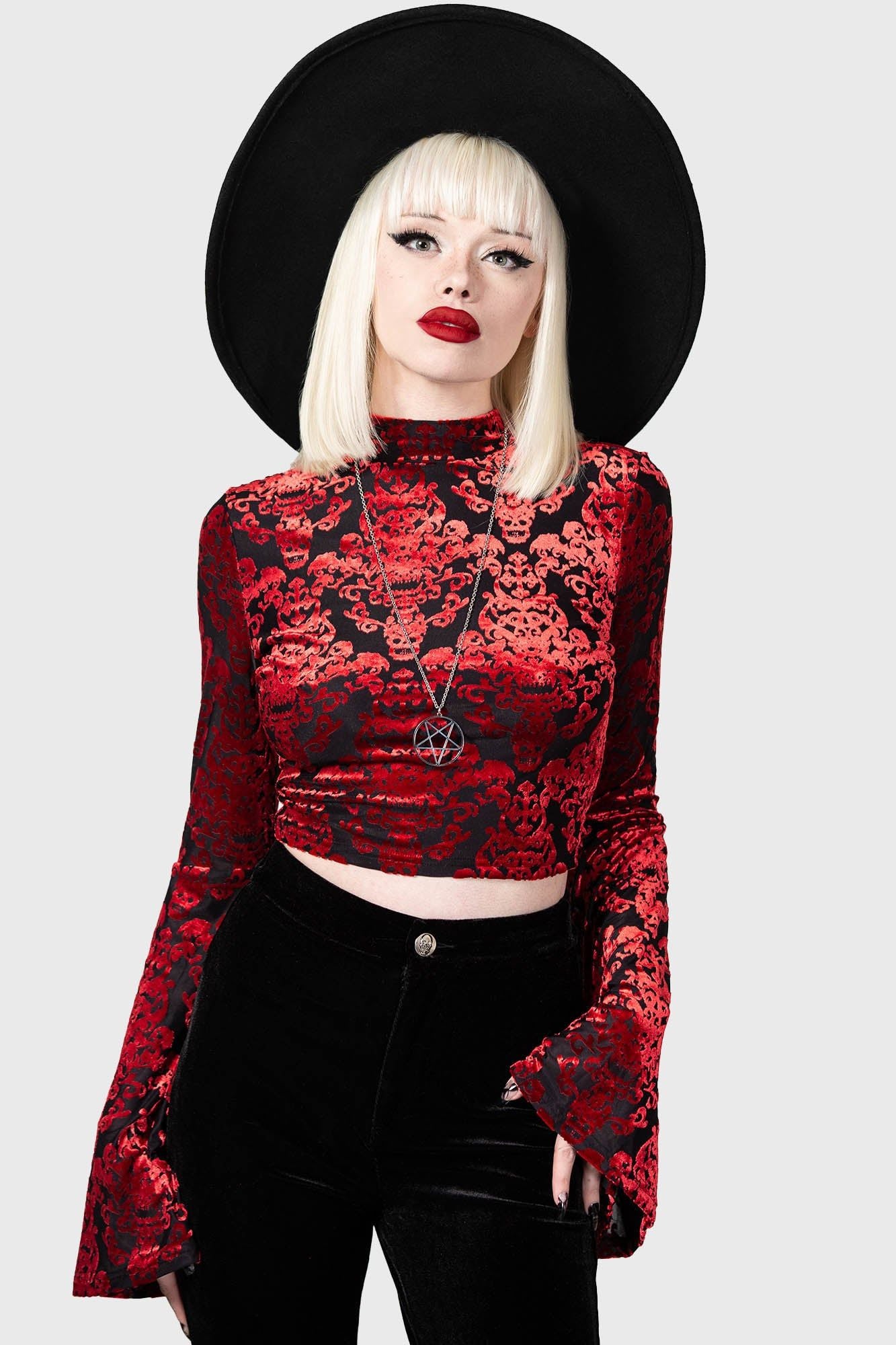 Vassago Long Sleeve Top Red