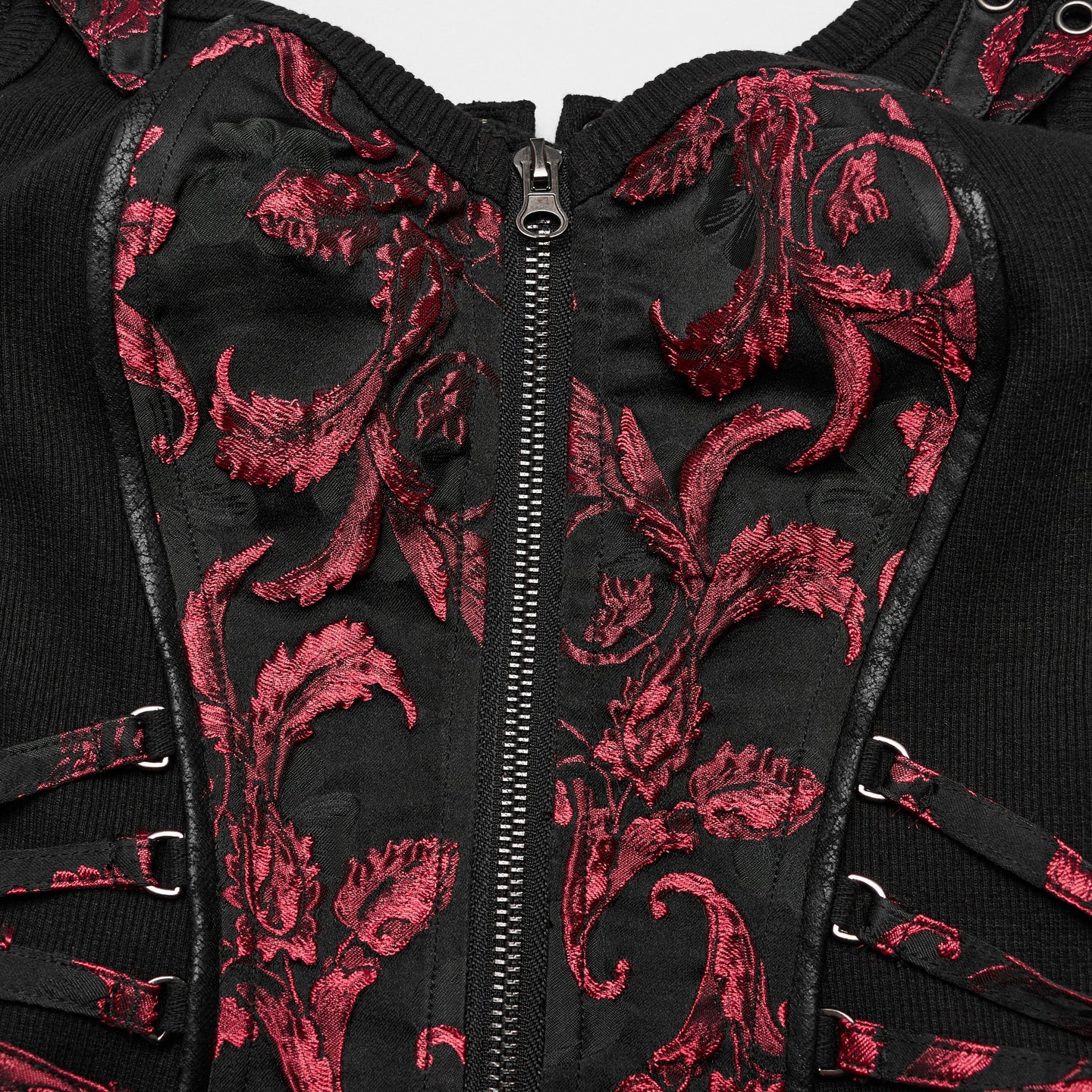 Take It All Corset Top Black - Red