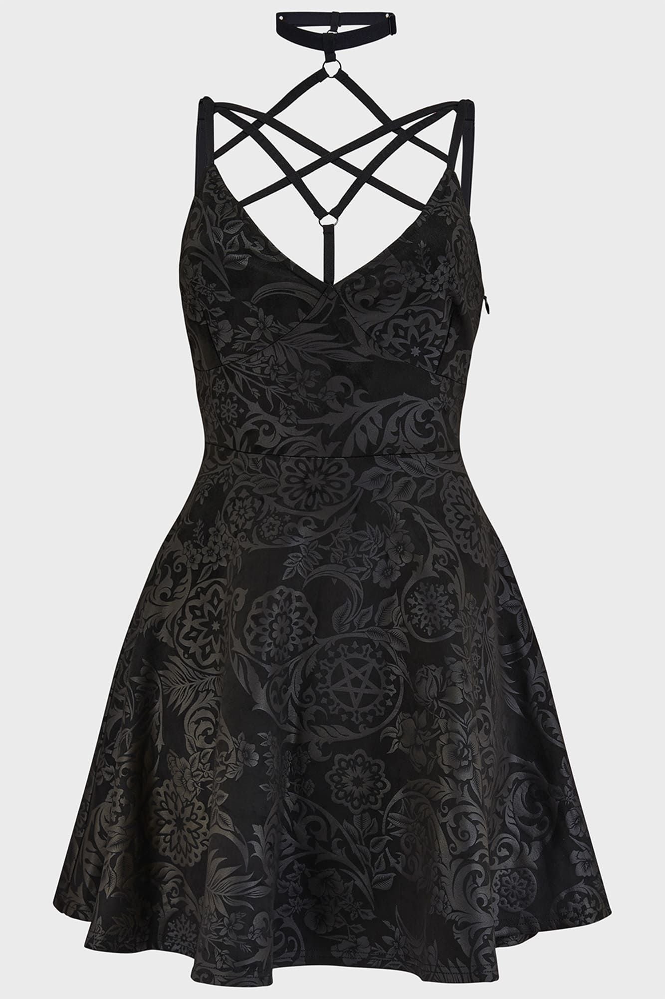 Killstar Magica Skaterjurk Black Lily