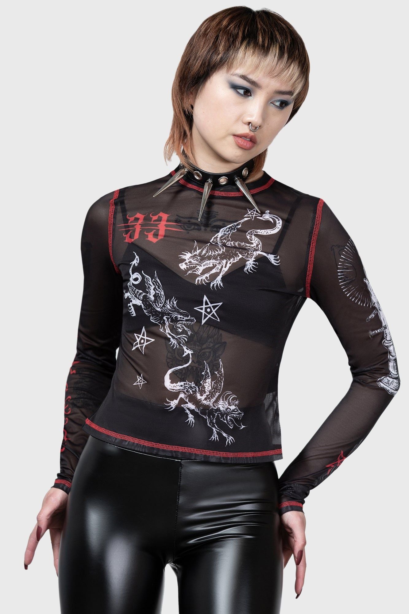 Killstar Devillment Long Sleeve Top