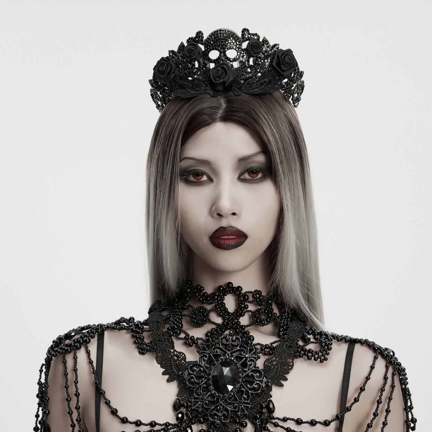 Skull & Roses Tiara Crown