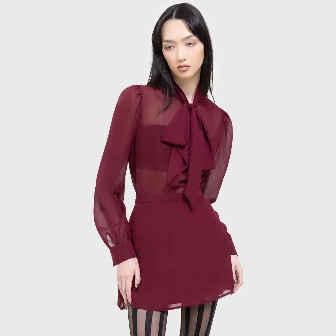 Kihilist Crimson Oracle Blouse