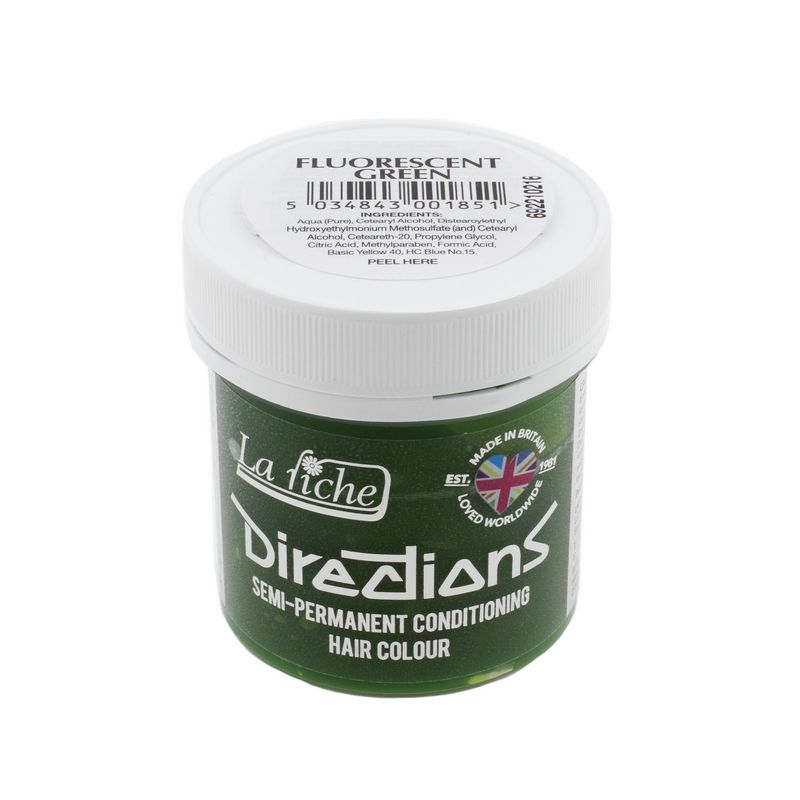 Fluorescent Green Semi-Permanent Hair Colour