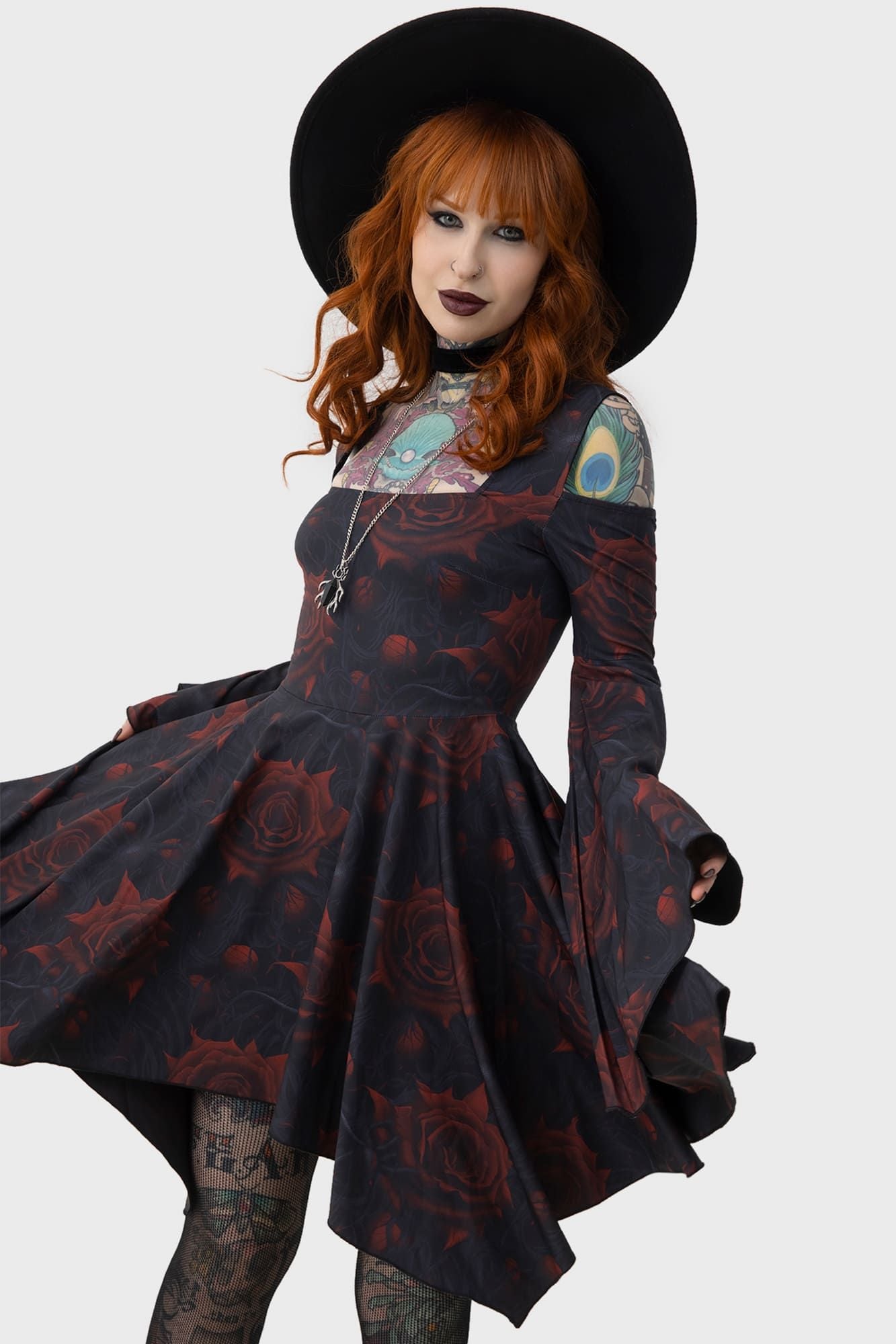Killstar Blood Rose Mini Jurk