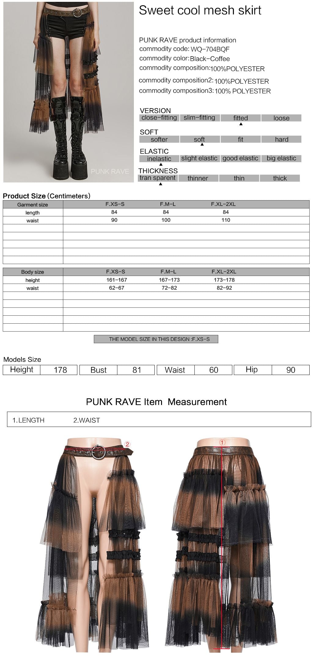 Reason Why Overskirt Black - Brown