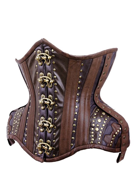 WH7 Steampunk Gears Underbust Korset