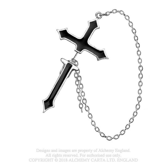 Impalare Cross Faux Piercing