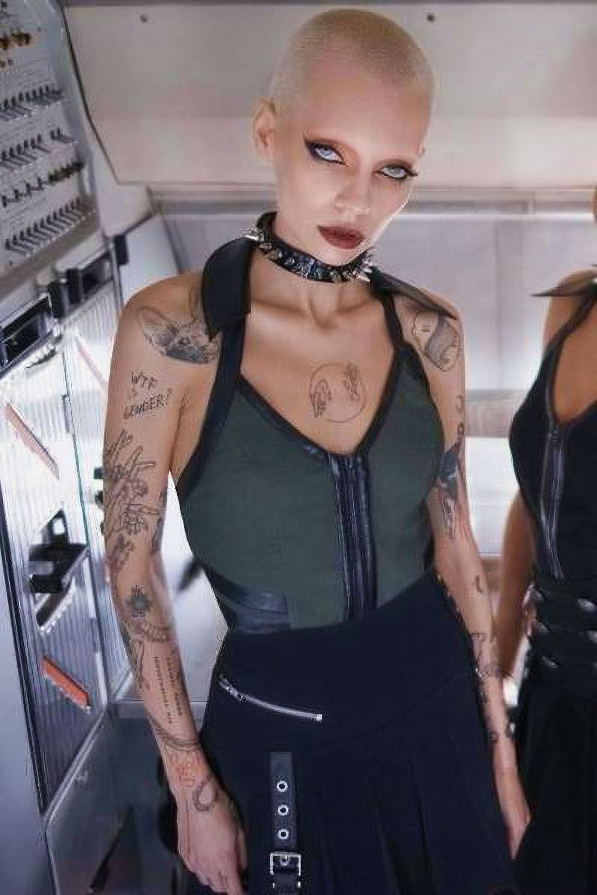 Killstar Anita Ammo Haltertop Khaki