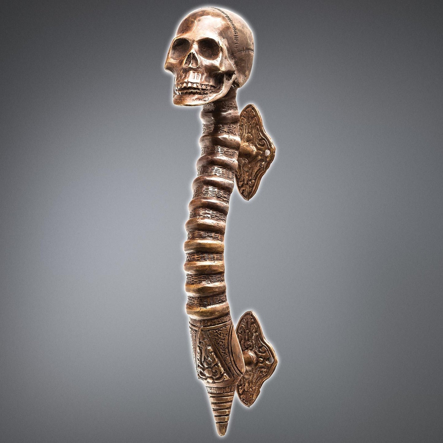 Deur Handgreep Skull Bronskleurig