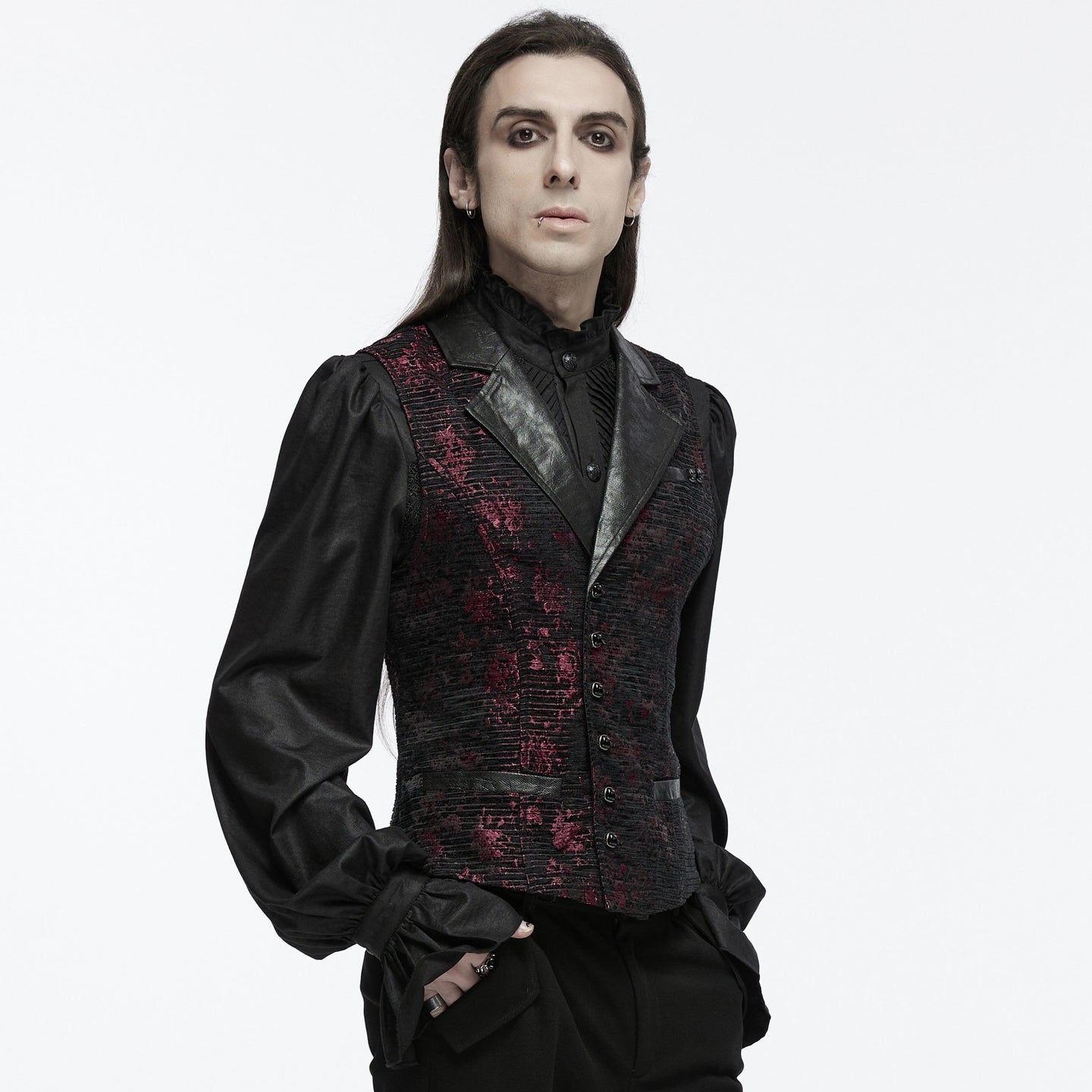 Free Me Gilet Rood - Zwart